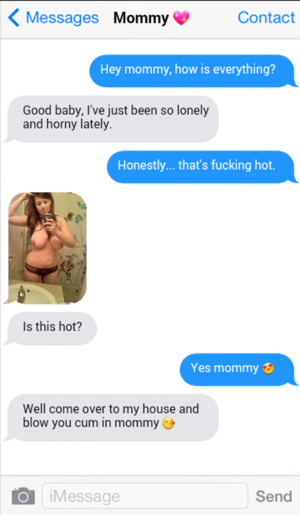 Texting mom